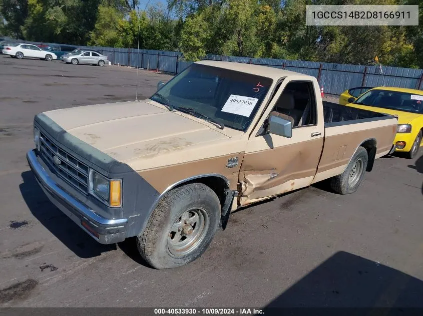 1983 Chevrolet S Truck S10 VIN: 1GCCS14B2D8166911 Lot: 40533930