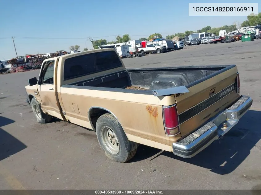 1GCCS14B2D8166911 1983 Chevrolet S Truck S10