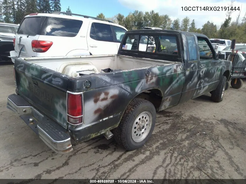 1986 Chevrolet S Truck S10 VIN: 1GCCT14RXG2191444 Lot: 40528727