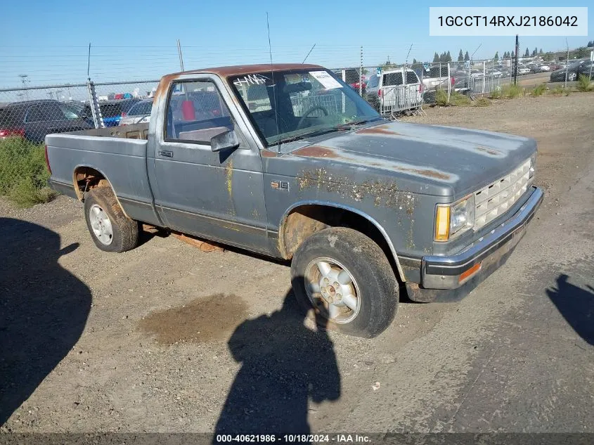 1988 Chevrolet S Truck S10 VIN: 1GCCT14RXJ2186042 Lot: 40621986