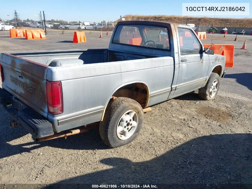 1988 Chevrolet S Truck S10 VIN: 1GCCT14RXJ2186042 Lot: 40621986