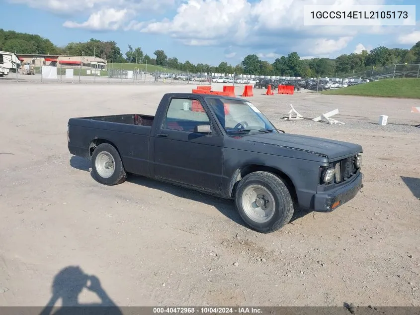 1990 Chevrolet S Truck S10 VIN: 1GCCS14E1L2105173 Lot: 40472968