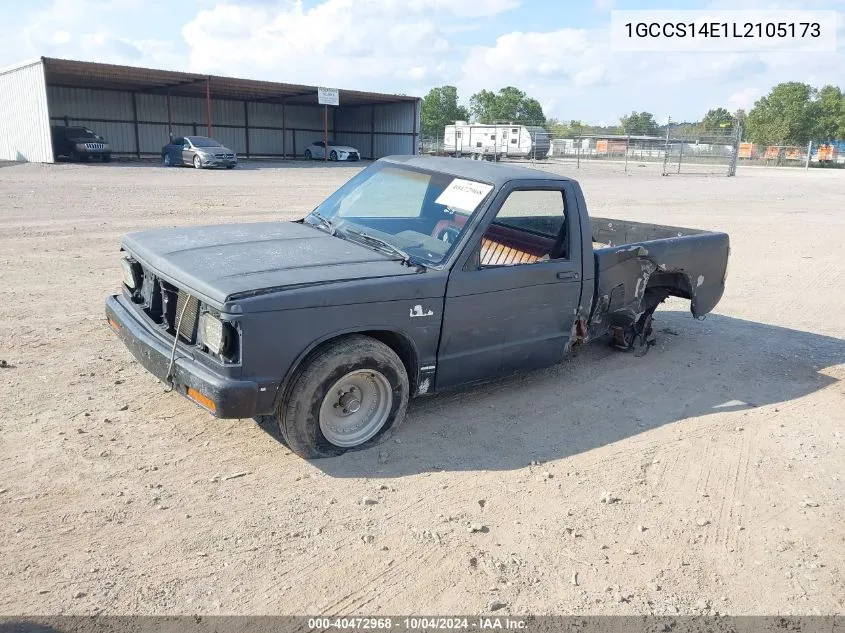 1990 Chevrolet S Truck S10 VIN: 1GCCS14E1L2105173 Lot: 40472968