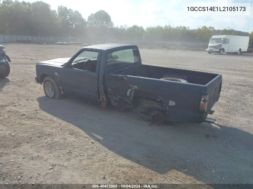 1990 Chevrolet S Truck S10 VIN: 1GCCS14E1L2105173 Lot: 40472968