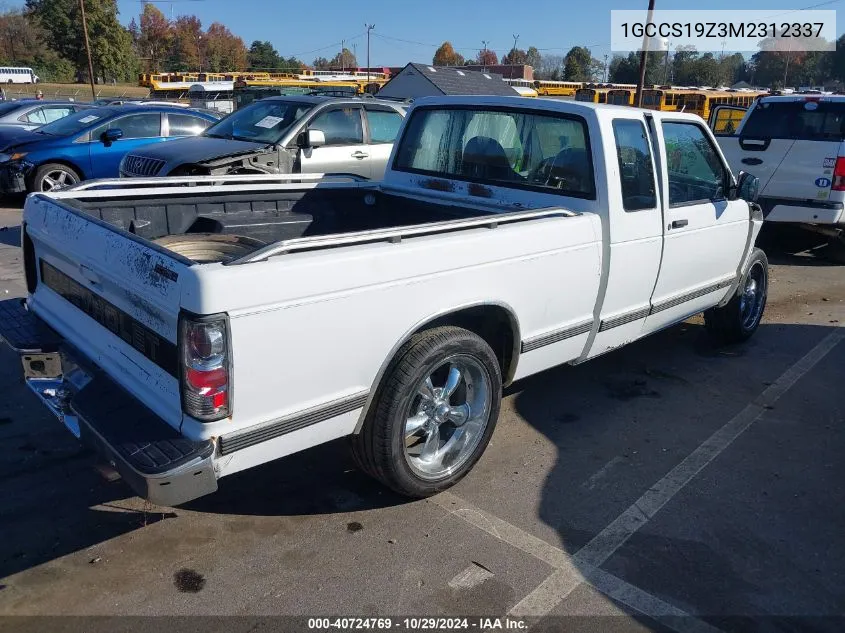 1991 Chevrolet S Truck S10 VIN: 1GCCS19Z3M2312337 Lot: 40724769