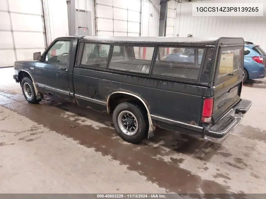 1993 Chevrolet S Truck S10 VIN: 1GCCS14Z3P8139265 Lot: 40853229