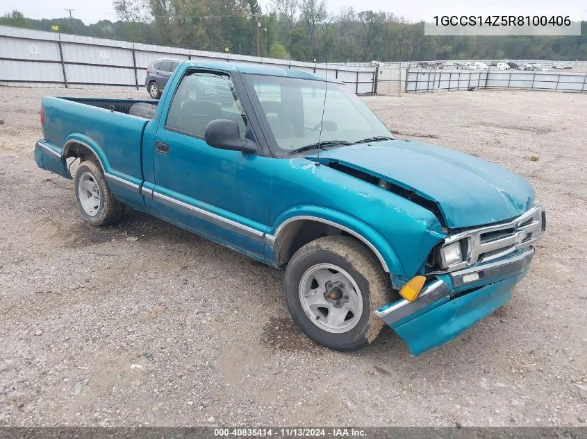 1994 Chevrolet S Truck S10 VIN: 1GCCS14Z5R8100406 Lot: 40835414