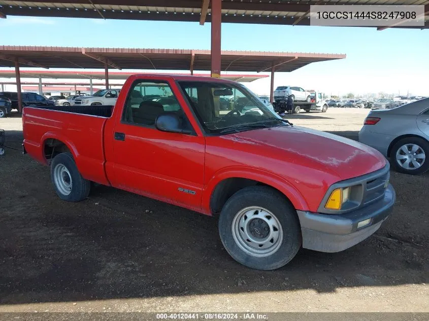 1995 Chevrolet S Truck S10 VIN: 1GCCS1444S8247908 Lot: 40120441