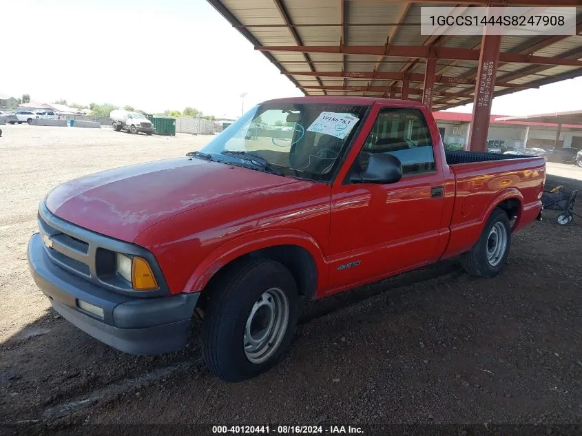 1995 Chevrolet S Truck S10 VIN: 1GCCS1444S8247908 Lot: 40120441