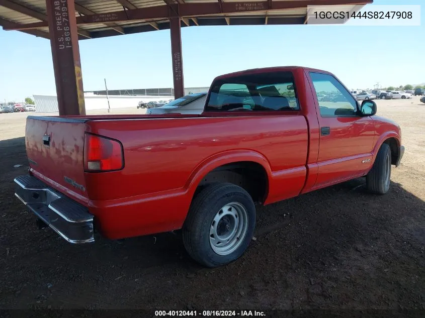 1995 Chevrolet S Truck S10 VIN: 1GCCS1444S8247908 Lot: 40120441