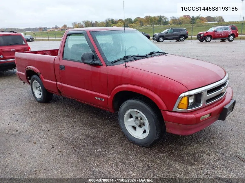 1995 Chevrolet S Truck S10 VIN: 1GCCS1446S8193186 Lot: 40780874