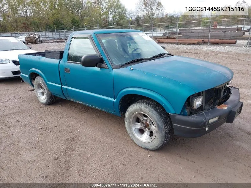 1GCCS1445SK215116 1995 Chevrolet S Truck S10