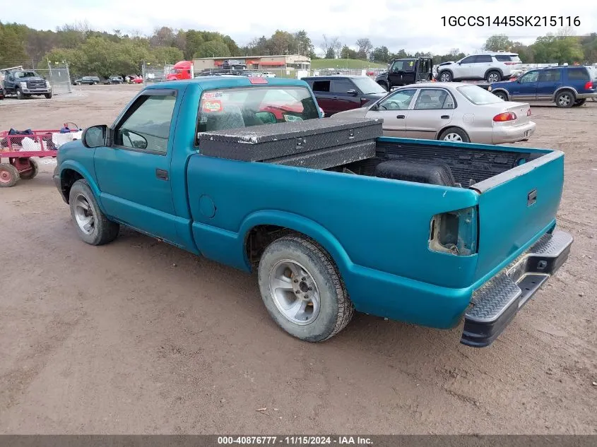 1GCCS1445SK215116 1995 Chevrolet S Truck S10