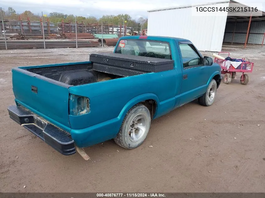 1GCCS1445SK215116 1995 Chevrolet S Truck S10