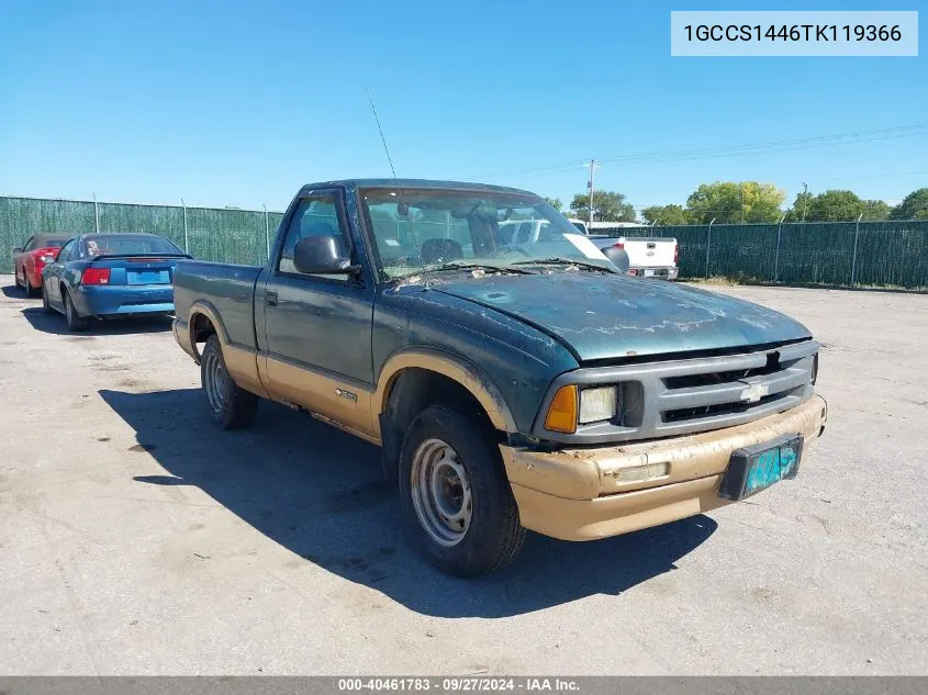 1996 Chevrolet S Truck S10 VIN: 1GCCS1446TK119366 Lot: 40461783