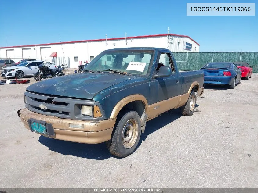 1996 Chevrolet S Truck S10 VIN: 1GCCS1446TK119366 Lot: 40461783