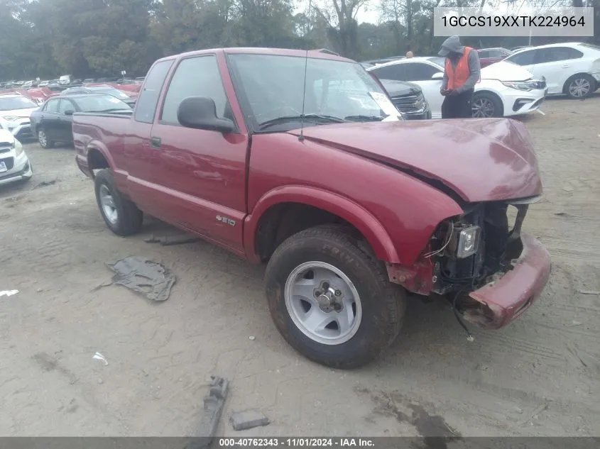 1996 Chevrolet S Truck S10 VIN: 1GCCS19XXTK224964 Lot: 40762343