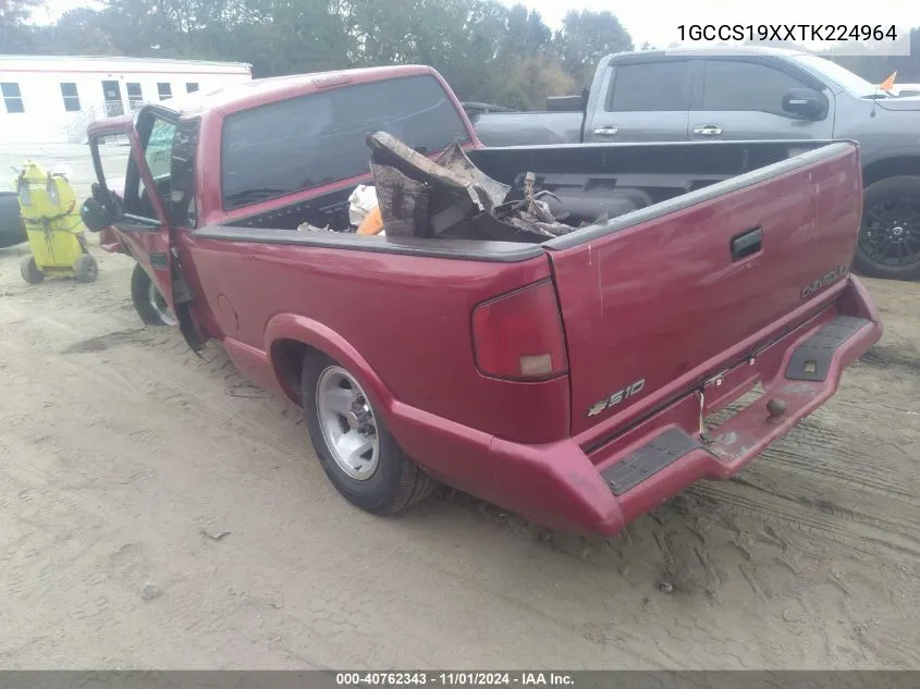 1996 Chevrolet S Truck S10 VIN: 1GCCS19XXTK224964 Lot: 40762343