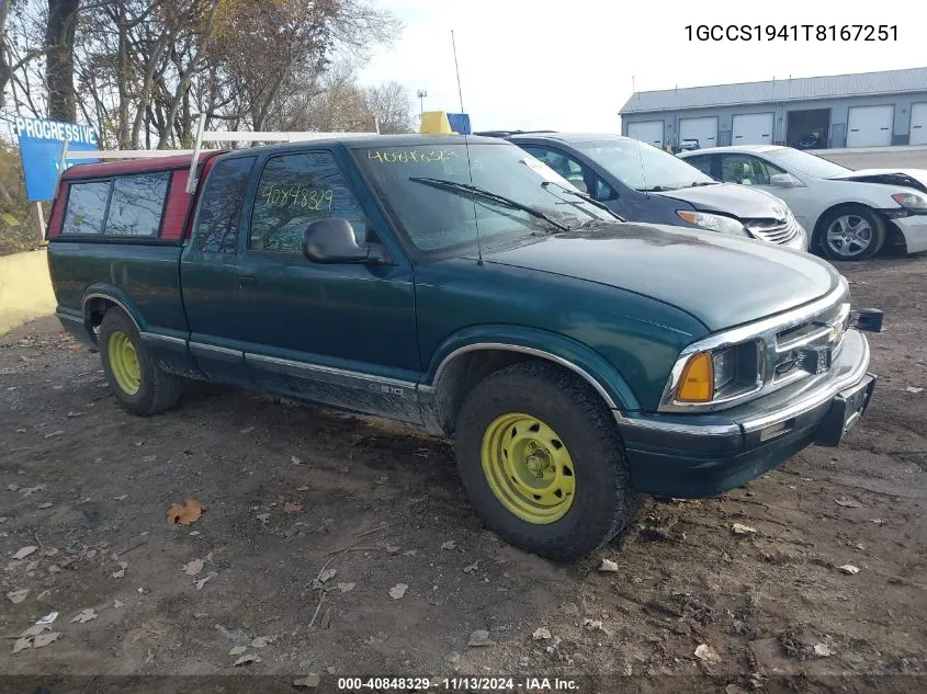 1996 Chevrolet S Truck S10 VIN: 1GCCS1941T8167251 Lot: 40848329