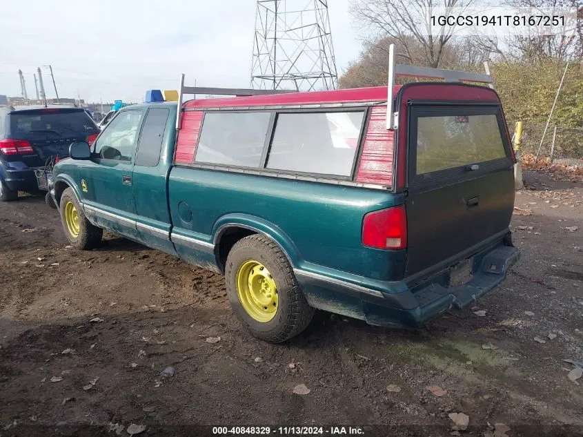 1996 Chevrolet S Truck S10 VIN: 1GCCS1941T8167251 Lot: 40848329