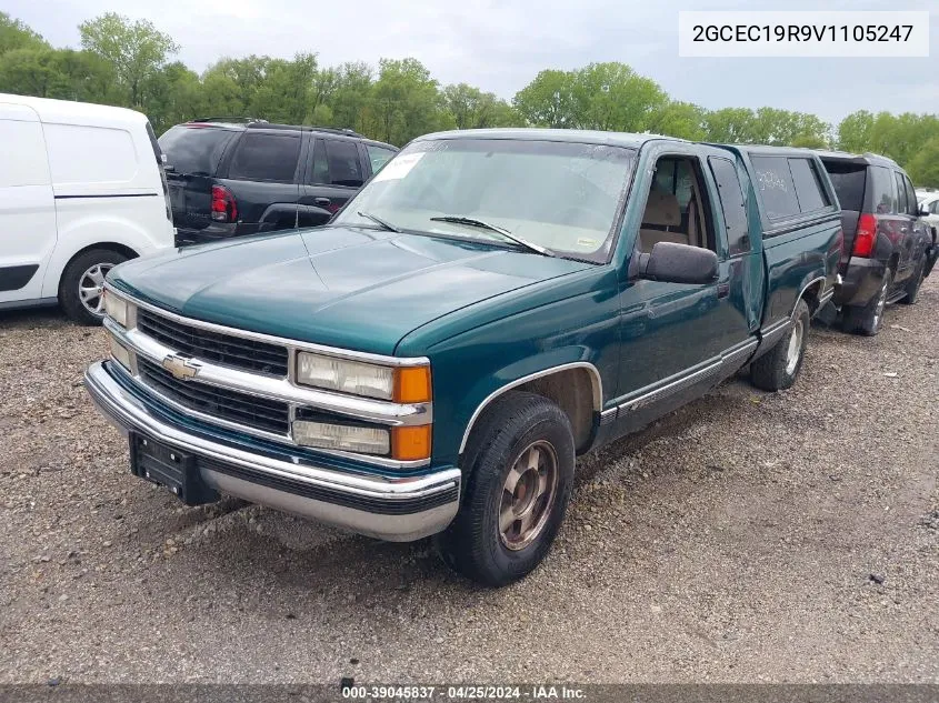 1997 Chevrolet C/K 1500 Silverado Fleetside VIN: 2GCEC19R9V1105247 Lot: 39045837