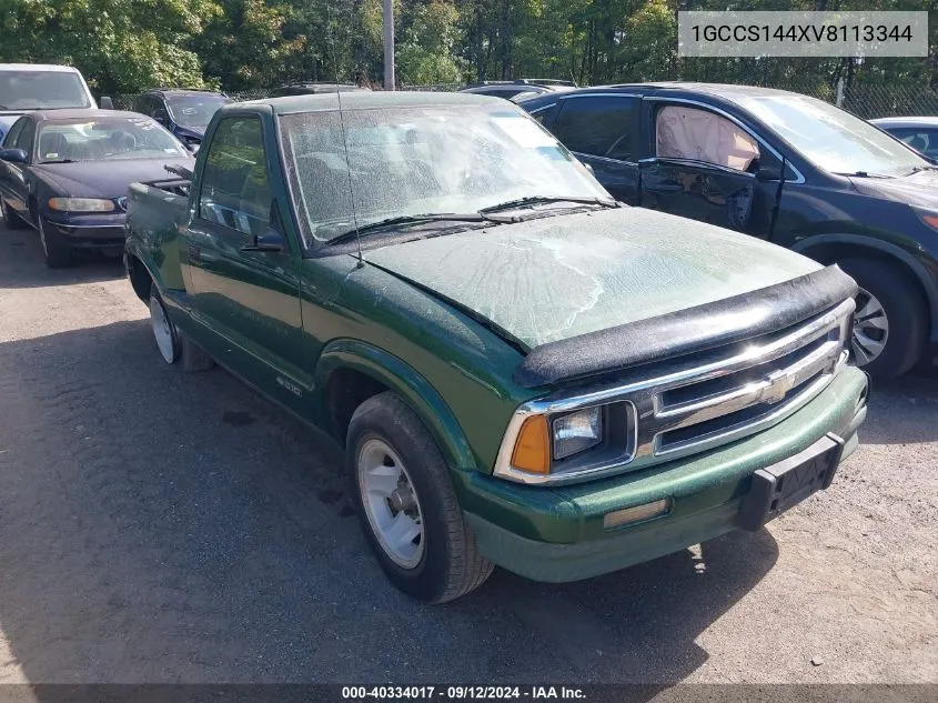 1997 Chevrolet S-10 Ls VIN: 1GCCS144XV8113344 Lot: 40334017