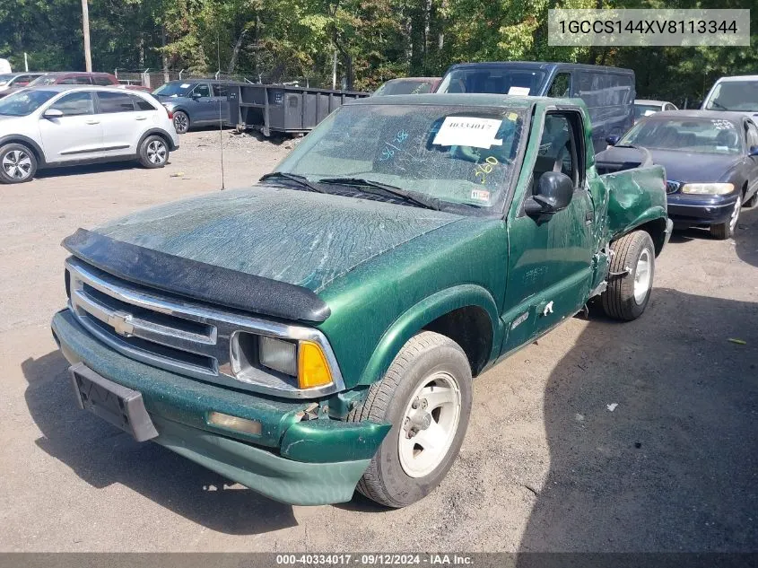 1997 Chevrolet S-10 Ls VIN: 1GCCS144XV8113344 Lot: 40334017