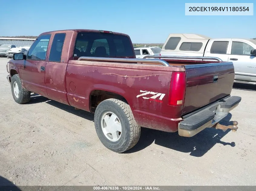 1997 Chevrolet K1500 Fleetside VIN: 2GCEK19R4V1180554 Lot: 40676336