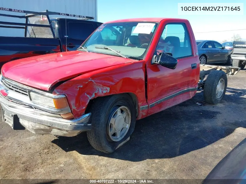 1997 Chevrolet K1500 Sportside VIN: 1GCEK14M2VZ171645 Lot: 40707222