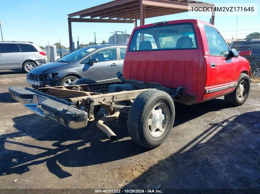 1997 Chevrolet K1500 Sportside VIN: 1GCEK14M2VZ171645 Lot: 40707222