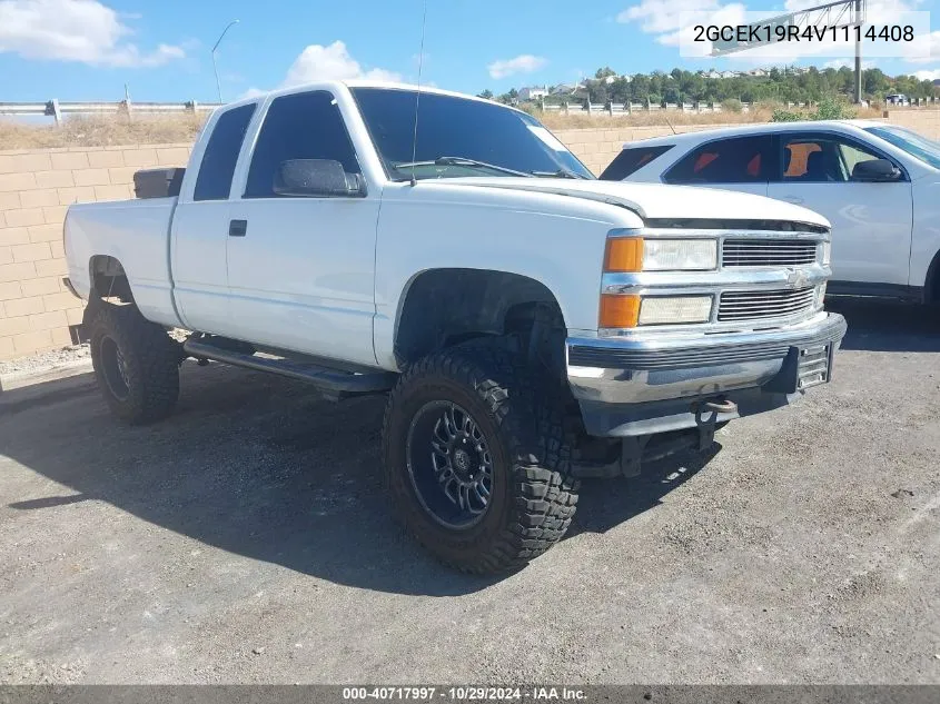 1997 Chevrolet K1500 Fleetside VIN: 2GCEK19R4V1114408 Lot: 40717997