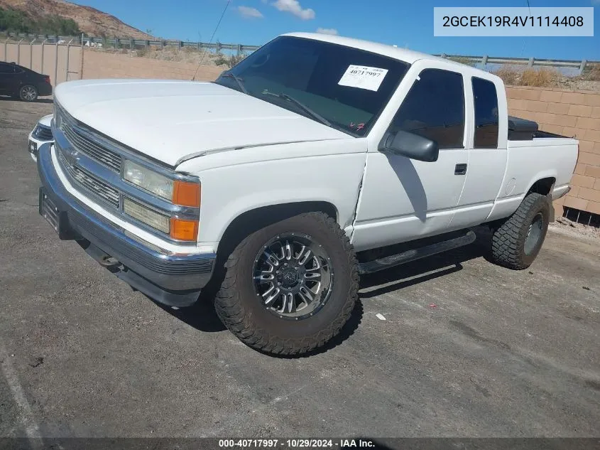 1997 Chevrolet K1500 Fleetside VIN: 2GCEK19R4V1114408 Lot: 40717997