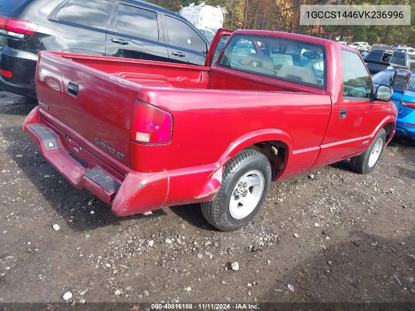 1997 Chevrolet S-10 Ls Fleetside VIN: 1GCCS1446VK236996 Lot: 40816188