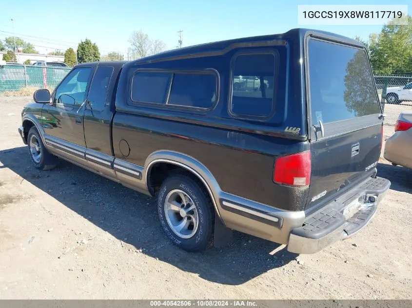 1GCCS19X8W8117719 1998 Chevrolet S-10 Ls Fleetside