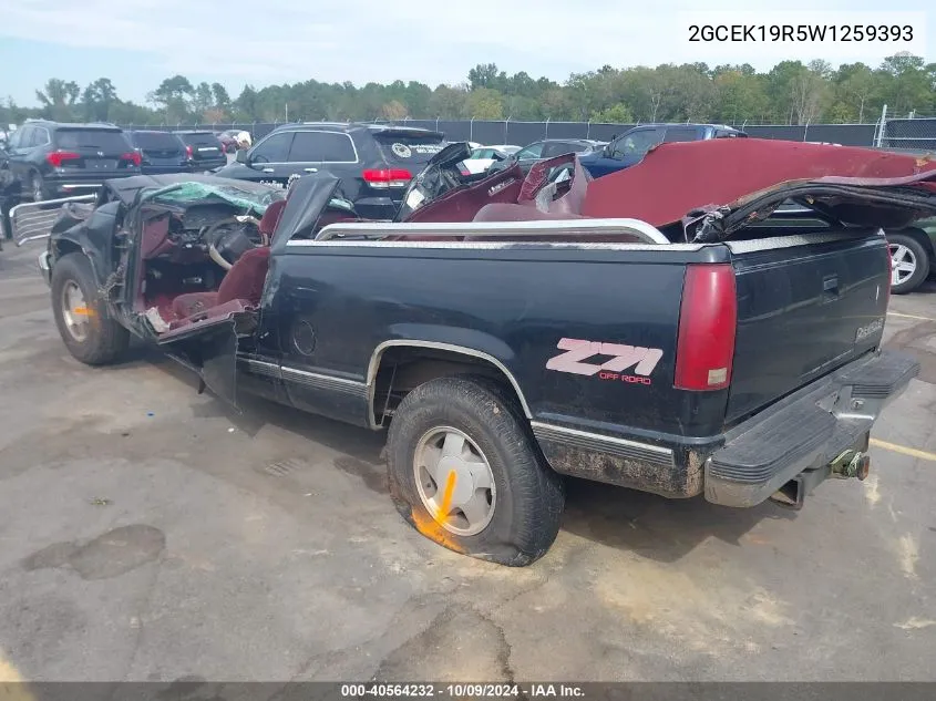 1998 Chevrolet K1500 Fleetside VIN: 2GCEK19R5W1259393 Lot: 40564232