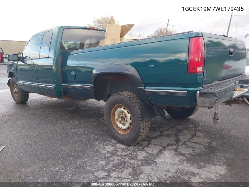 1998 Chevrolet C/K 1500 Silverado Fleetside VIN: 1GCEK19M7WE179435 Lot: 40739688