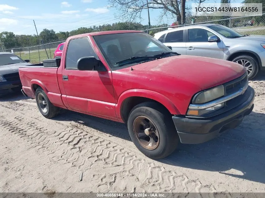 1998 Chevrolet S-10 Fleetside VIN: 1GCCS1443W8164556 Lot: 40856148