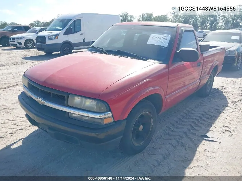 1998 Chevrolet S-10 Fleetside VIN: 1GCCS1443W8164556 Lot: 40856148