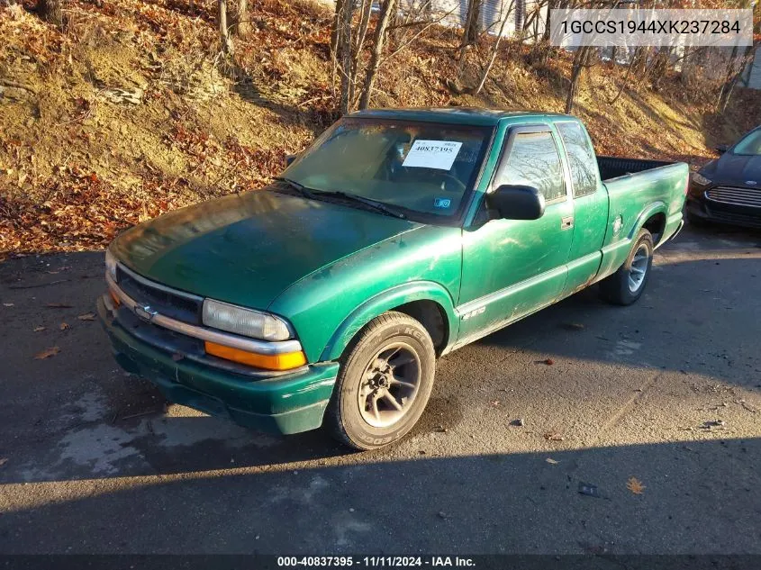 1999 Chevrolet S-10 Ls VIN: 1GCCS1944XK237284 Lot: 40837395