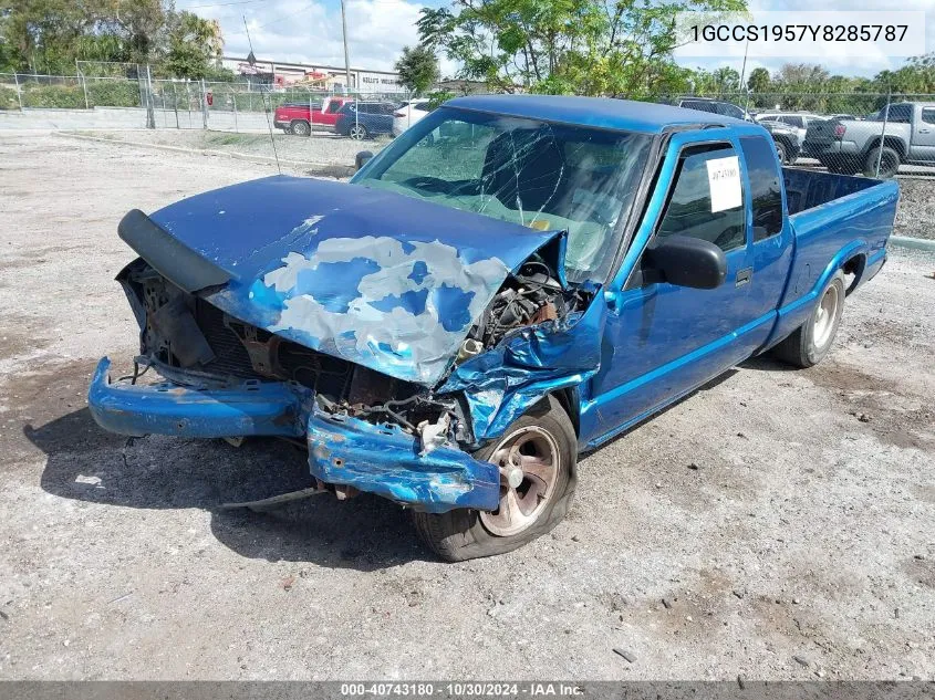 1GCCS1957Y8285787 2000 Chevrolet S-10 Ls