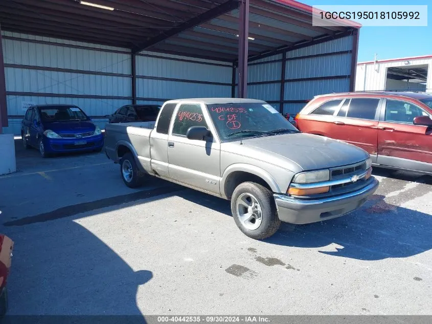 1GCCS195018105992 2001 Chevrolet S Truck S10