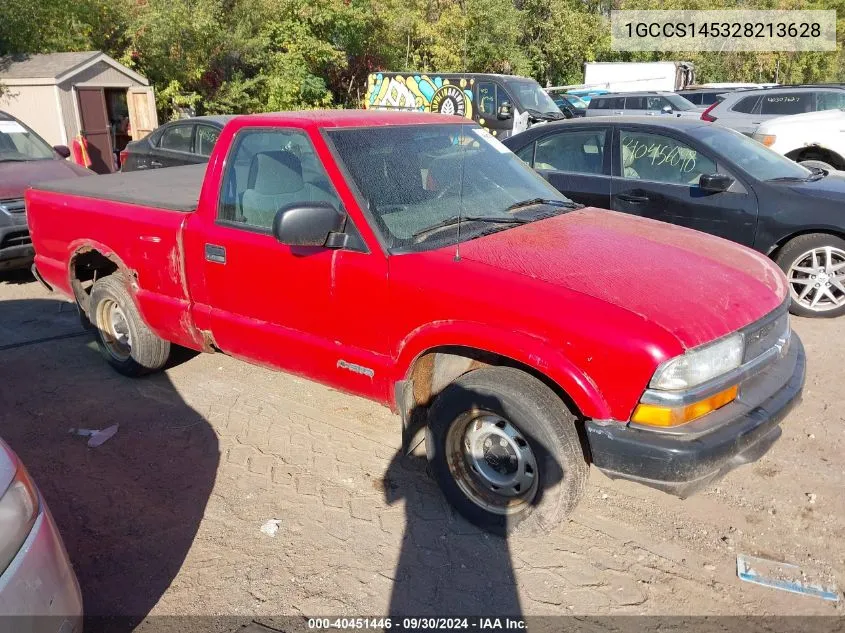 1GCCS145328213628 2002 Chevrolet S-10 S10