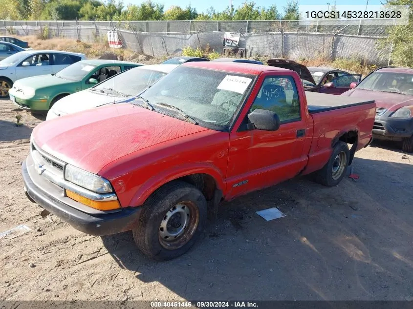 1GCCS145328213628 2002 Chevrolet S-10 S10