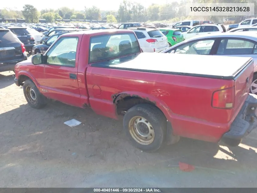 1GCCS145328213628 2002 Chevrolet S-10 S10