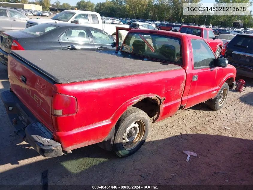 2002 Chevrolet S-10 S10 VIN: 1GCCS145328213628 Lot: 40451446