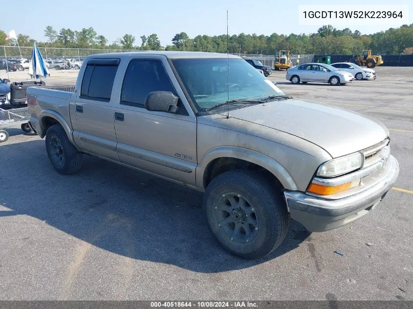 2002 Chevrolet S Truck S10 VIN: 1GCDT13W52K223964 Lot: 40518644