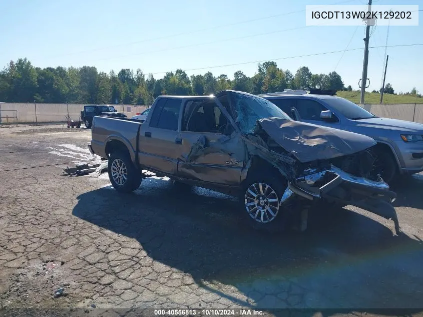 IGCDT13W02K129202 2002 Chevrolet S-10 Ls