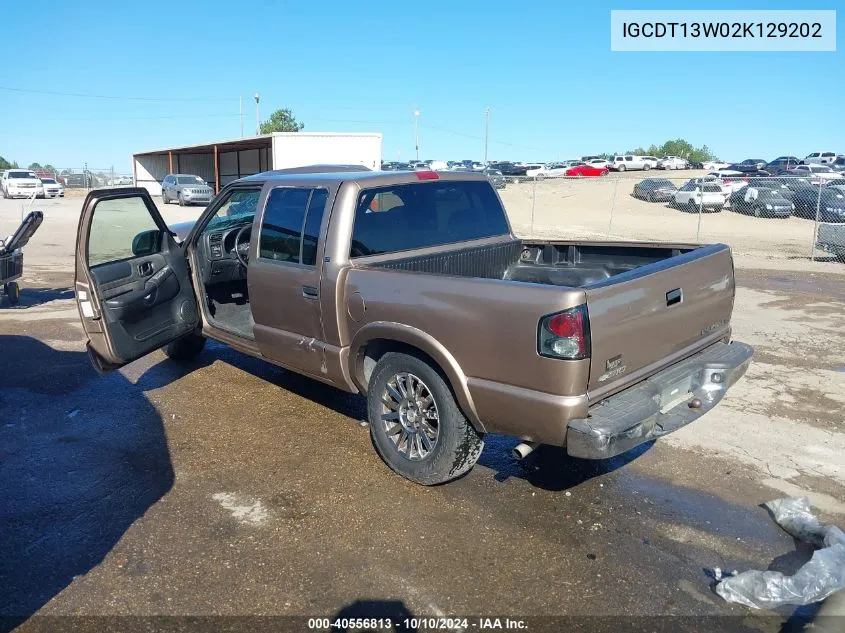 2002 Chevrolet S-10 Ls VIN: IGCDT13W02K129202 Lot: 40556813