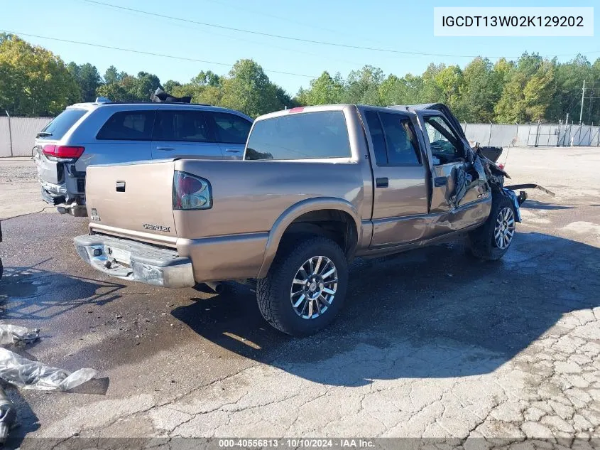 2002 Chevrolet S-10 Ls VIN: IGCDT13W02K129202 Lot: 40556813