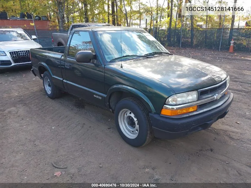 2002 Chevrolet S-10 VIN: 1GCCS145128141666 Lot: 40690476